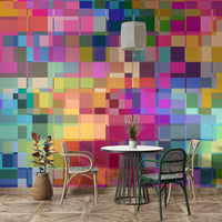 Moody mural wallpaper expressing creative struggle

