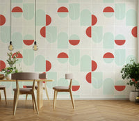 Abstract wallpaper with overlapping linework

