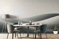 Abstract sand texture mural for calming interiors

