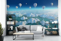 Expansive sky scene for calming interiors

