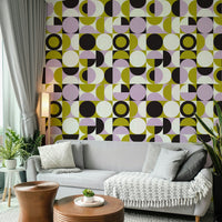 Warm-toned wallpaper inspired by artful mixing

