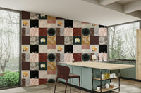 Industrial modern space styled with Pietra2 Wallpaper

