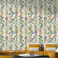 Abstract cloud-inspired wallpaper in muted tones

