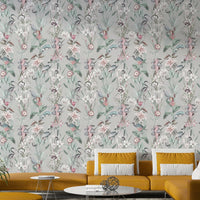 Minimalist dreamscape wallpaper with soft curves

