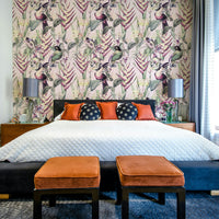 Jungle leaf wallpaper with deep tropical textures

