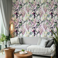 Tropical jungle-themed wallpaper for vibrant interiors

