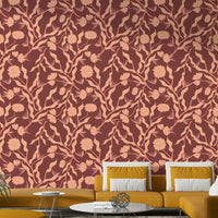 Terra Bloom Wallpaper with earthy floral design

