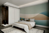 Subtle watercolor effect on gradient mural wallpaper

