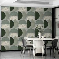 Decorative mural with gentle movement and calm colors

