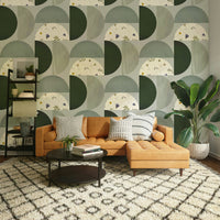 Earthy abstract wallpaper for restful spaces

