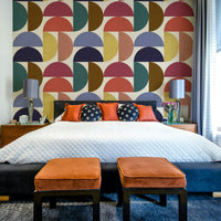 Mescolanza 21 mural wallpaper with abstract design

