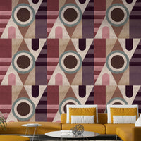 Urban texture mural wallpaper with geometric design

