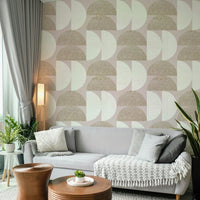 Subtle mural wallpaper for minimal interiors


