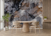 Gilded Smoke wallpaper for refined, modern interiors

