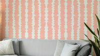 Blush Pebble Rows wallpaper for soft and elegant decor

