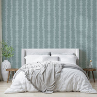 Serene Coastal Pebble Rows wallpaper in calming tones

