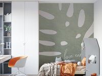 Eco-friendly Love Earth wall design for calming spaces

