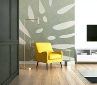 Eco-friendly Go Green mural for calming interiors


