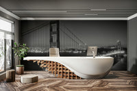 Peaceful flower wall mural for bedrooms

