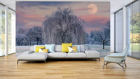 Soft colors and moonlight creating a dreamlike scene on your walls

