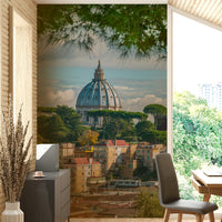 Vatican City Wall Mural showcasing St. Peter's Basilica

