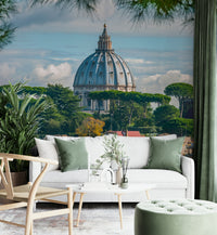 View of the iconic dome of St. Peter’s Basilica

