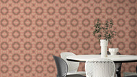 Siena Tiles Retro Terracotta Wallpaper with vintage tile design

