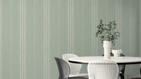 Boho Stripes Sea Green wallpaper for calming home decor

