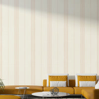 Timeless striped wallpaper with texture
