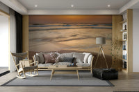 Serene beach scene for living rooms
