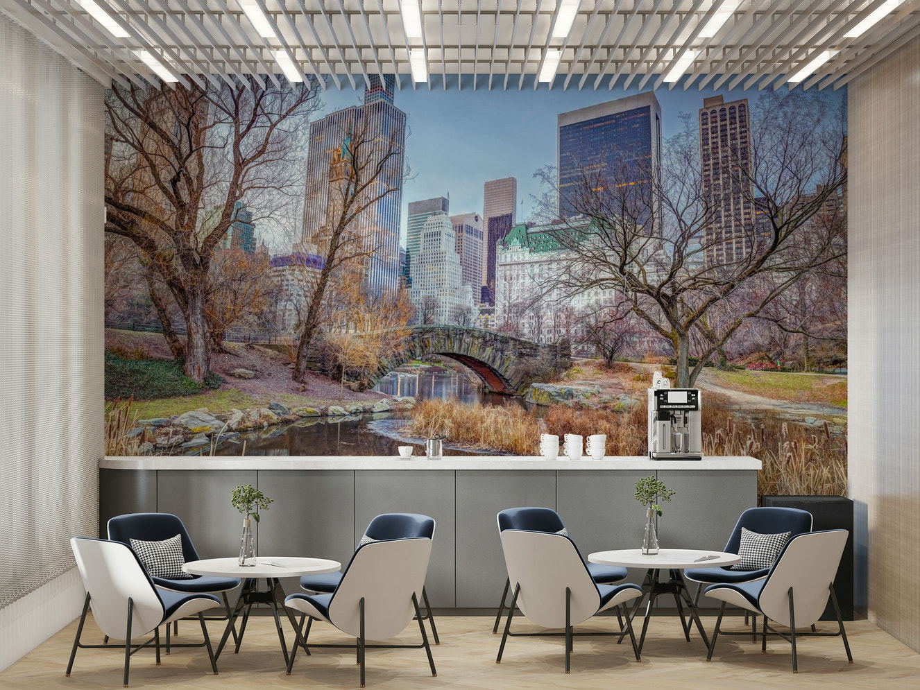 Gapstow Bridge mural wallpaper
