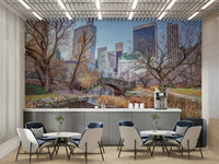 Gapstow Bridge mural wallpaper
