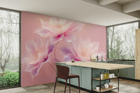 Wallpaper with soft petal details
