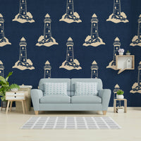 Wall mural for hallway or beach house
