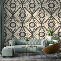 Wallpaper for walls with folk floral charm
