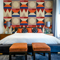 Modern geometric triangle design

