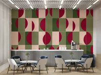 Geometric pattern inspired by garden pavers

