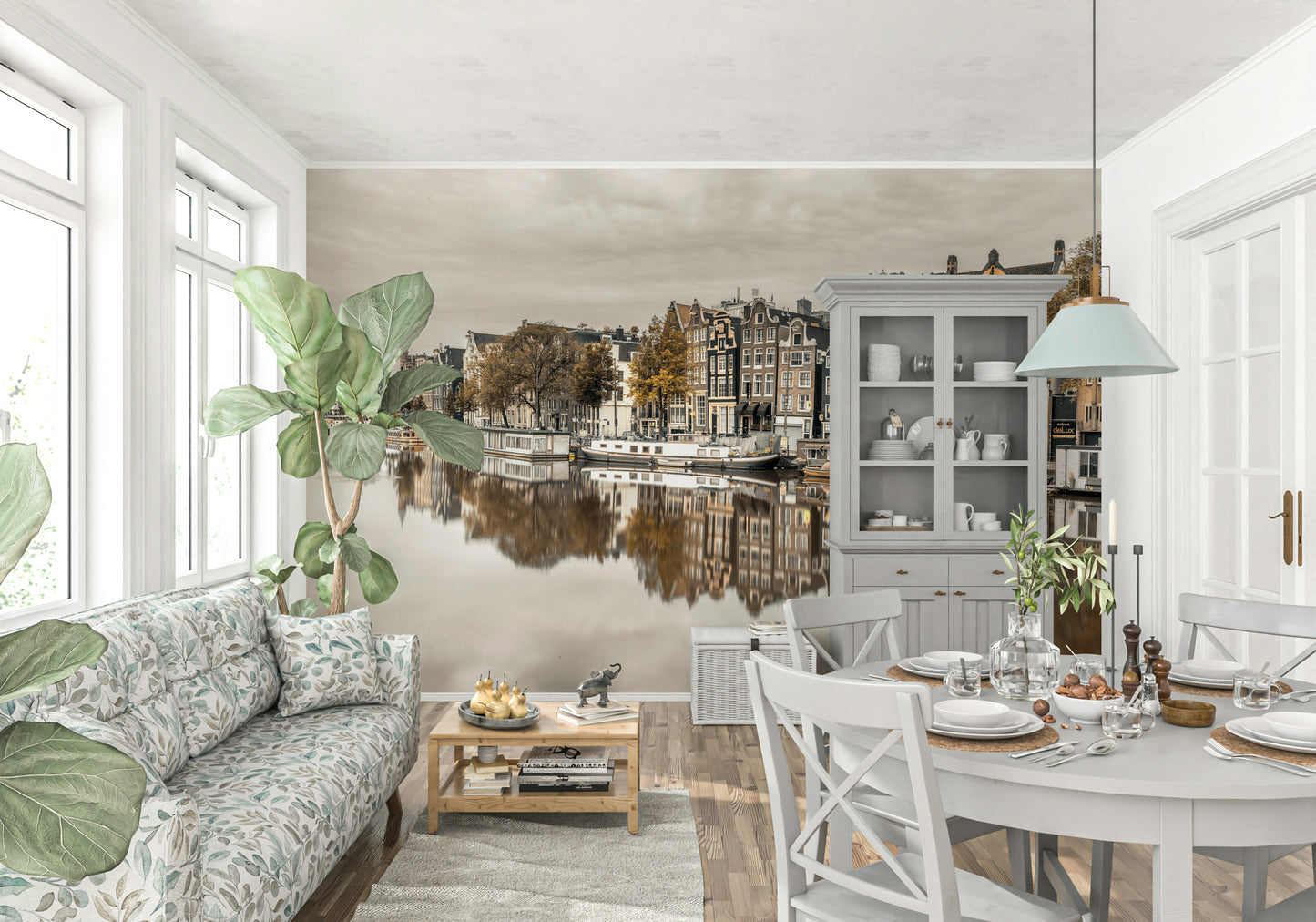 Amsterdam's Mirror Wall Mural