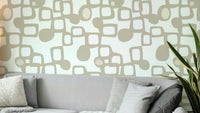 Organic Connections Wallpaper in beige tones

