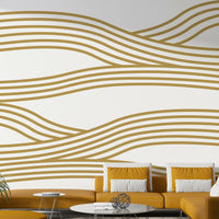 Textured sand mural for a calming, earth-toned wall design.

