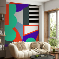 Eye-catching geometric patterns for a sophisticated wall design

