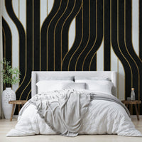 Bold, luxury lines in black and white for modern home decor

