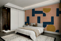 Vibrant, intricate painted tile mural for modern home decor

