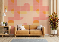 Retro Tiles 02 mural with colorful, playful tile designs

