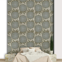 Golden marigold flowers creating a serene floral wallpaper

