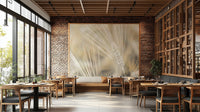Natural beauty of wheat stalks captured in a mural design

