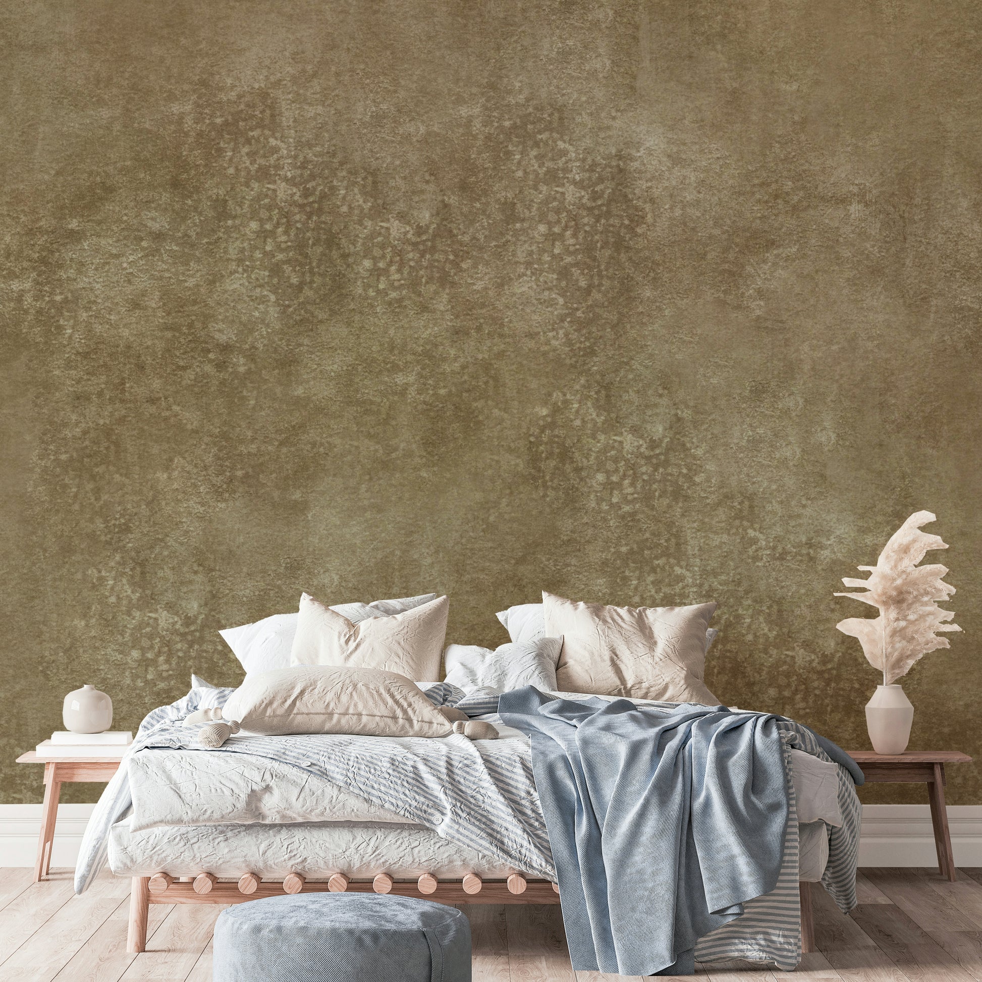 Ochre background with painterly texture
