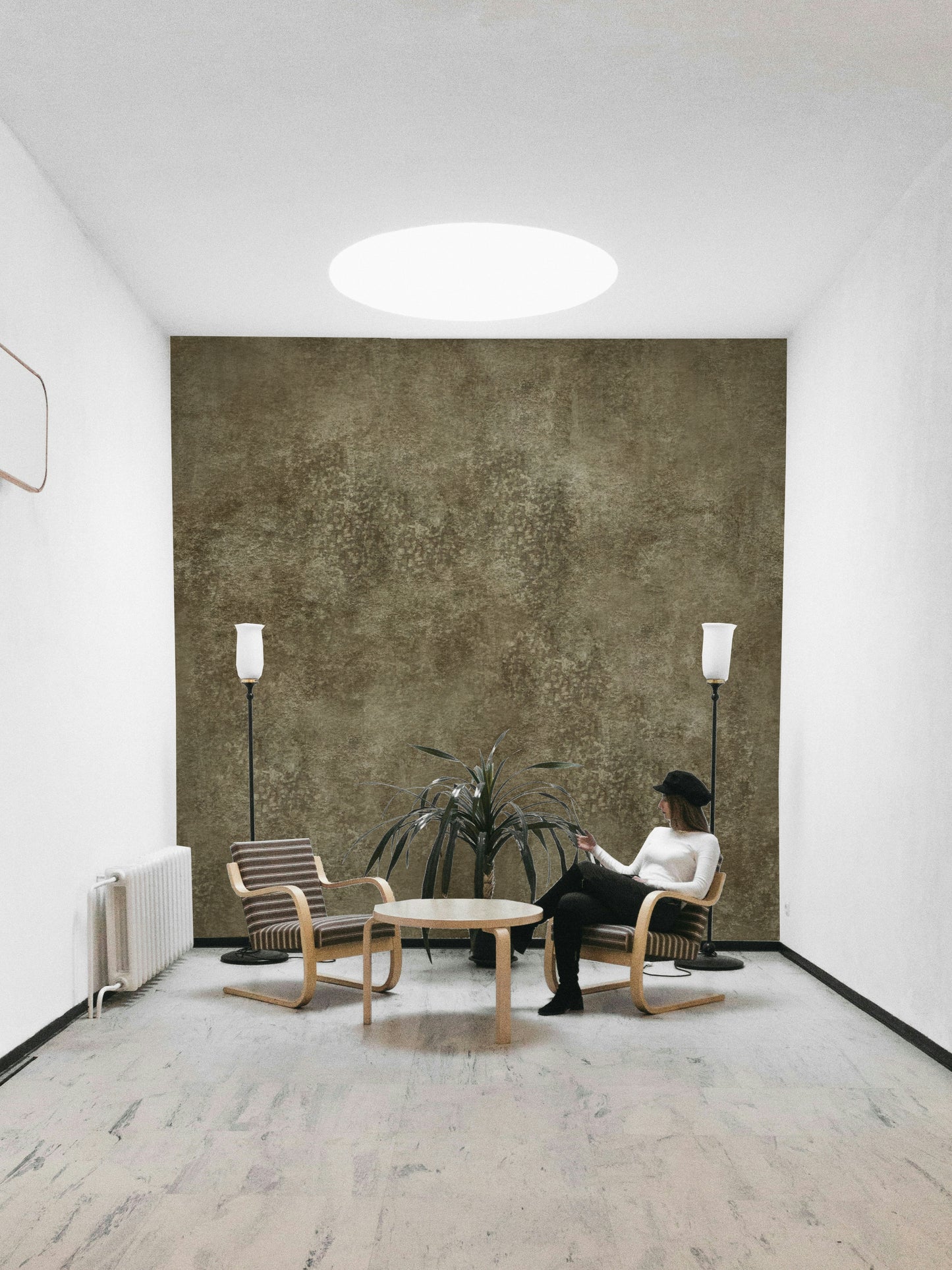 Rustic style wallpaper with depth
