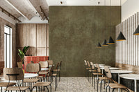 Soft abstract wall mural in peat
