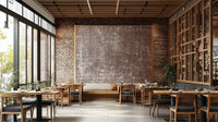 Vintage-inspired linen wall design
